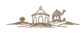 Rajasthani Chhatri and Camel Line Art